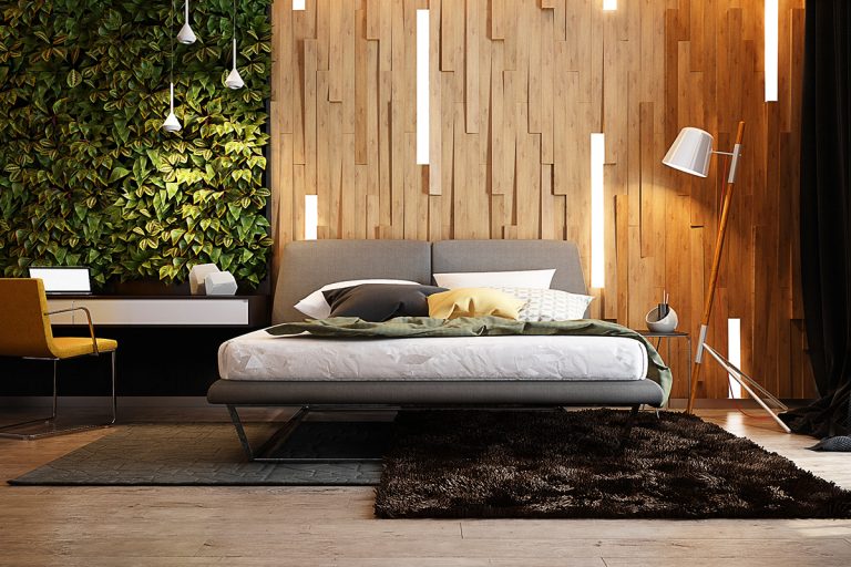 Phòng ngủ đẹp với gỗ cho mẫu nhà biệt thự - 4