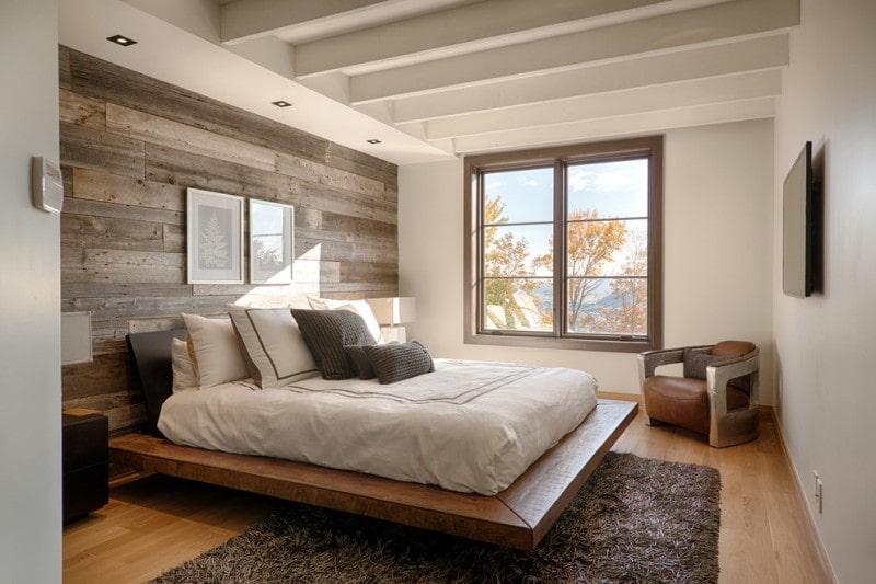 Phòng ngủ đẹp với gỗ cho mẫu nhà biệt thự 8